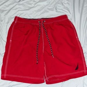 RED NAUTICA TRUNKS